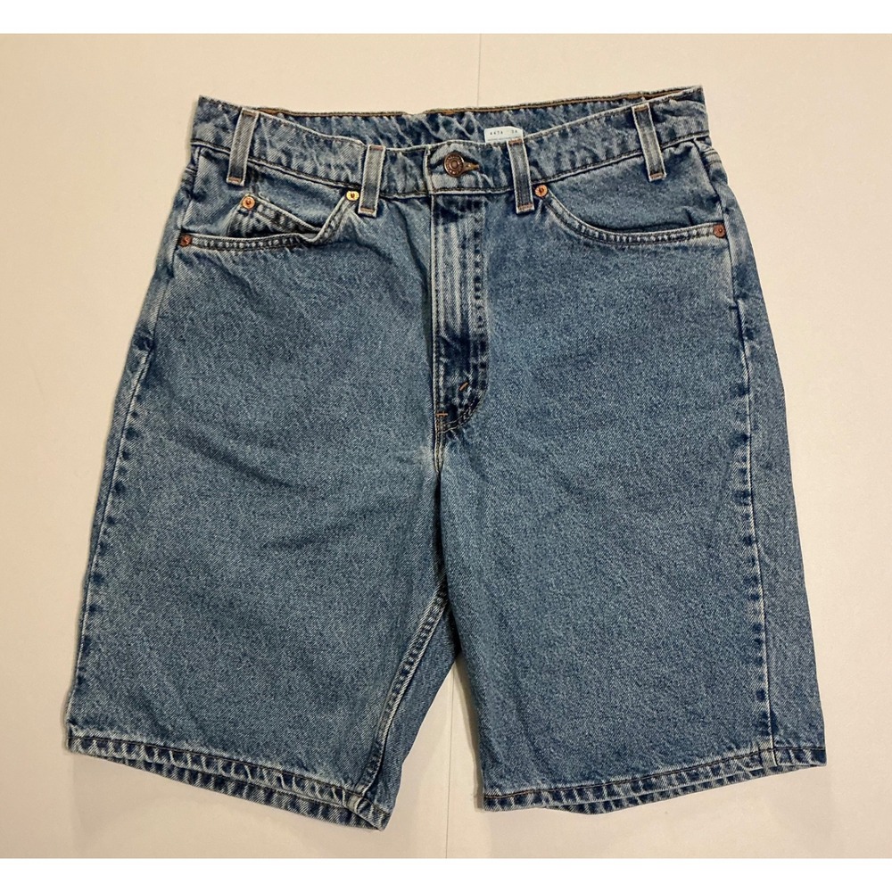 VTG USA Made 90s Levis 550 Baggy Relaxed Fit‎ Denim Shorts Mens 34 Medium Wash